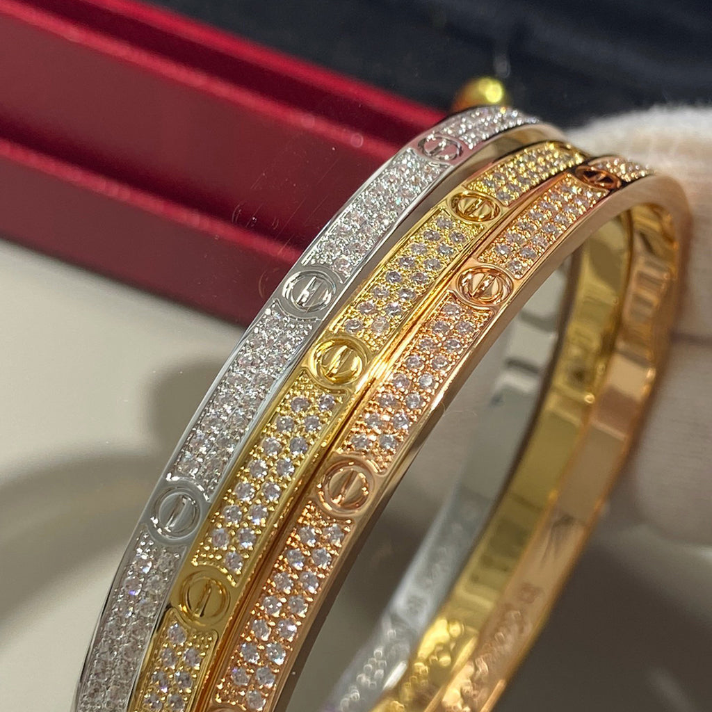 [Rose Tomorrow]LOVE BRACELET 3.65MM DIAMOND-PAVED
