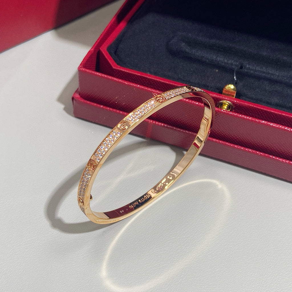 [Rose Tomorrow]LOVE BRACELET 3.65MM DIAMOND-PAVED