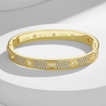 [Rose Tomorrow]LOVE BRACELET 6.1MM DIAMOND-PAVED 10 BIG DIAMONDS