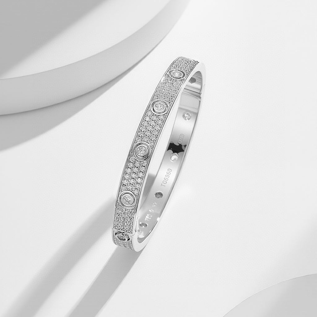[Rose Tomorrow]LOVE BRACELET 6.1MM DIAMOND-PAVED 10 BIG DIAMONDS