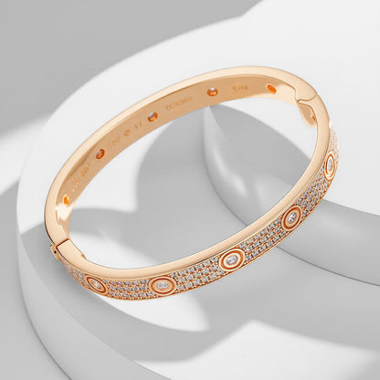 [Rose Tomorrow]LOVE BRACELET 6.1MM DIAMOND-PAVED 10 BIG DIAMONDS