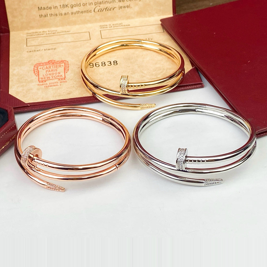 [Rose Tomorrow]JUSTE BRACELET 3.5MM DOUBLE ROW DIAMOND