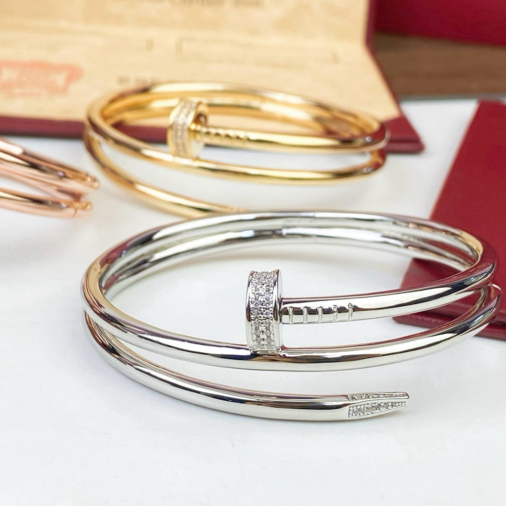 [Rose Tomorrow]JUSTE BRACELET 3.5MM DOUBLE ROW DIAMOND