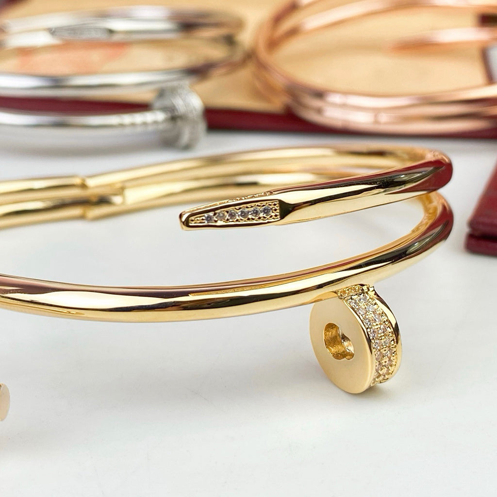 [Rose Tomorrow]JUSTE BRACELET 3.5MM DOUBLE ROW DIAMOND