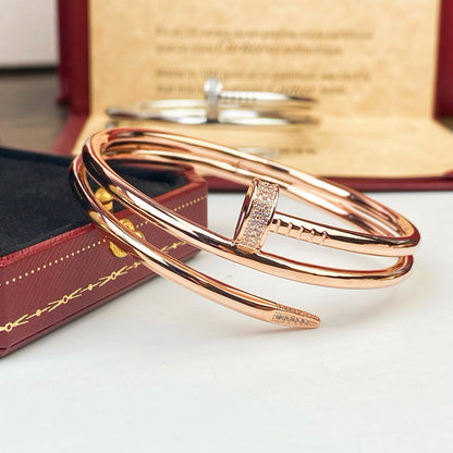 [Rose Tomorrow]JUSTE BRACELET 3.5MM DOUBLE ROW DIAMOND