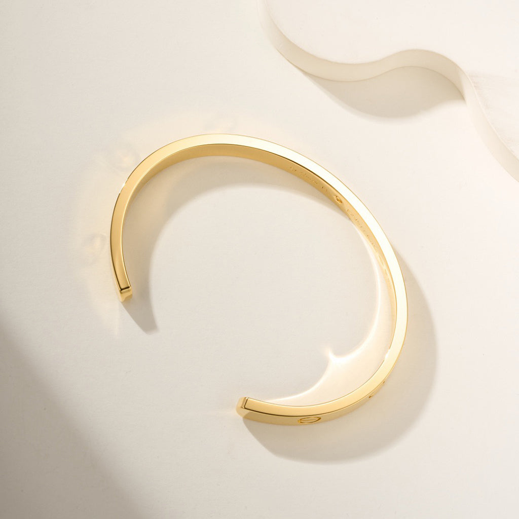 [Rose Tomorrow]LOVE BRACELET 6.1MM 1 DIAMOND OPEN CUFF