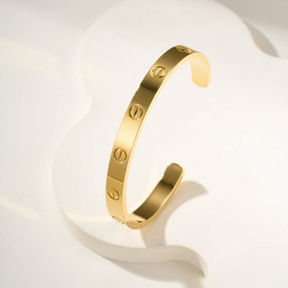 [Rose Tomorrow]LOVE BRACELET 6.1MM OPEN CUFF
