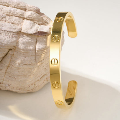 [Rose Tomorrow]LOVE BRACELET 6.1MM OPEN CUFF