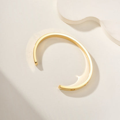 [Rose Tomorrow]LOVE BRACELET 6.1MM OPEN CUFF
