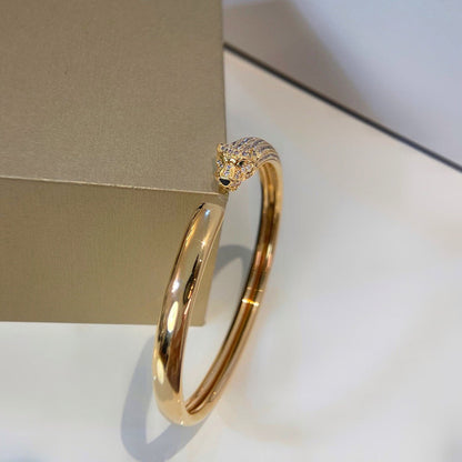 [Rose Tomorrow]PANTHERE HALF DIAMOND OPEN BRACELET