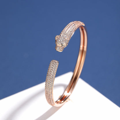 [Rose Tomorrow]PANTHERE FULL DIAMOND OPEN BRACELET
