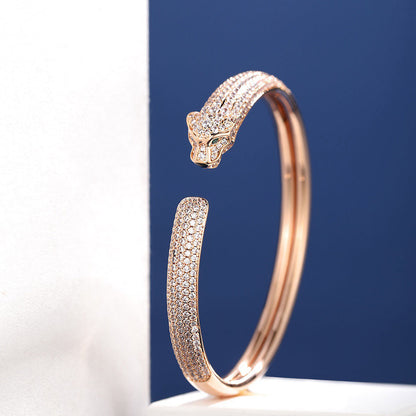 [Rose Tomorrow]PANTHERE FULL DIAMOND OPEN BRACELET