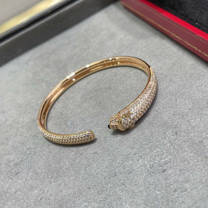 [Rose Tomorrow]PANTHERE FULL DIAMOND OPEN BRACELET