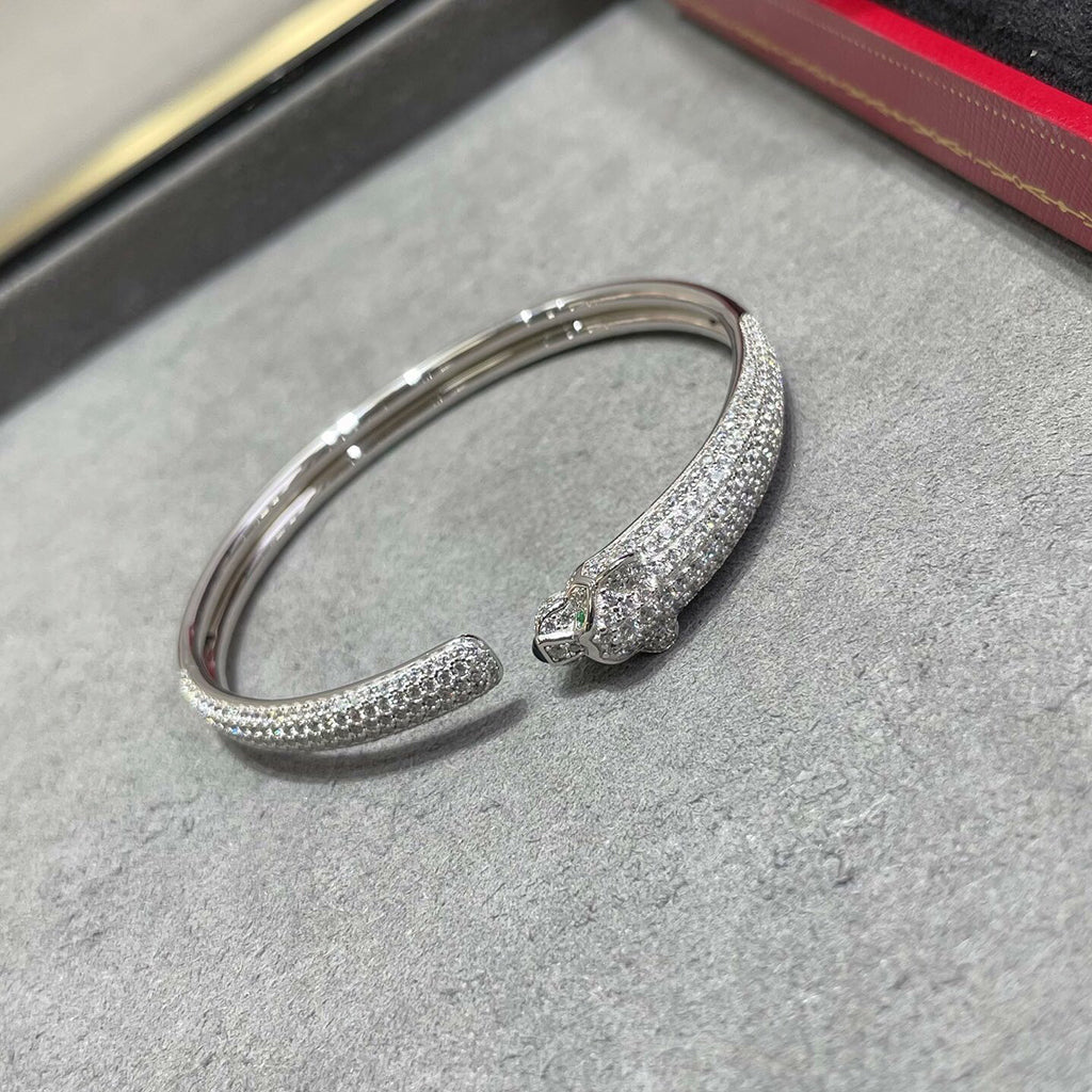 [Rose Tomorrow]PANTHERE FULL DIAMOND OPEN BRACELET