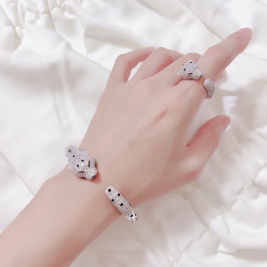 [Rose Tomorrow]PANTHERE BIG BRACELET DIAMONDS