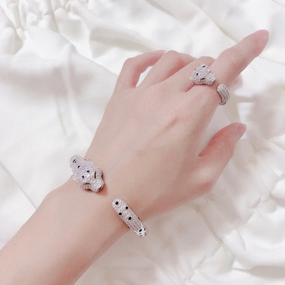 [Rose Tomorrow]PANTHERE BIG BRACELET DIAMONDS