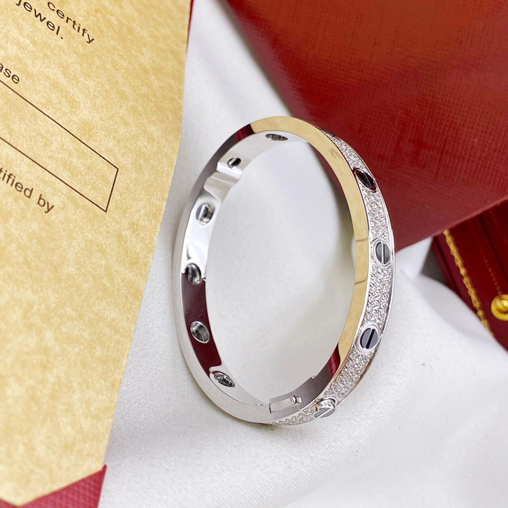 [Rose Tomorrow]LOVE BRACELET 6.1MM DIAMOND-PAVED CERAMIC