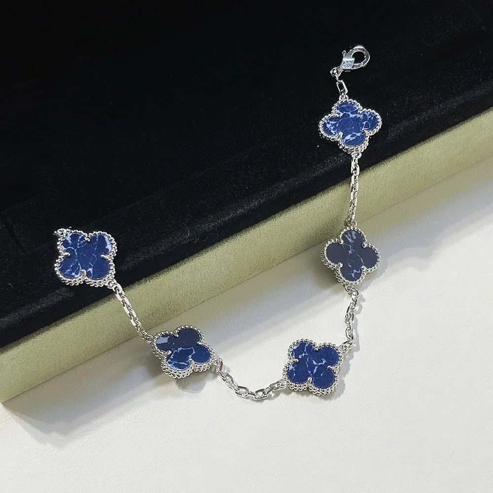 [Rose Tomorrow]CLOVER 5 MOTIF PIETERSITE BRACELET COLLECTION