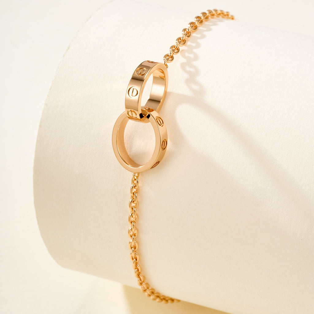 [Rose Tomorrow]LOVE BRACELET DOUBLE RING