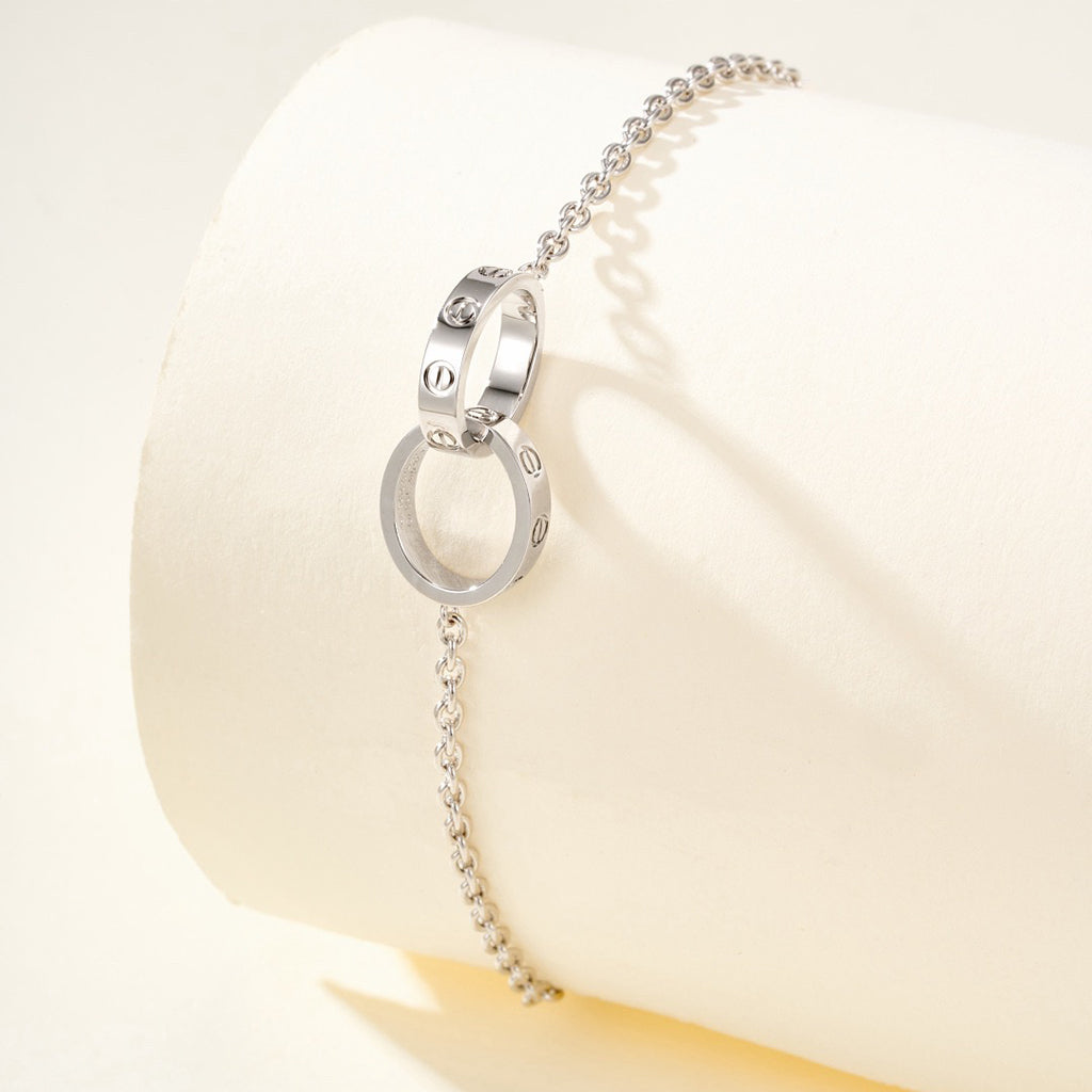 [Rose Tomorrow]LOVE BRACELET DOUBLE RING