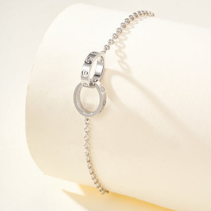 [Rose Tomorrow]LOVE BRACELET DOUBLE RING