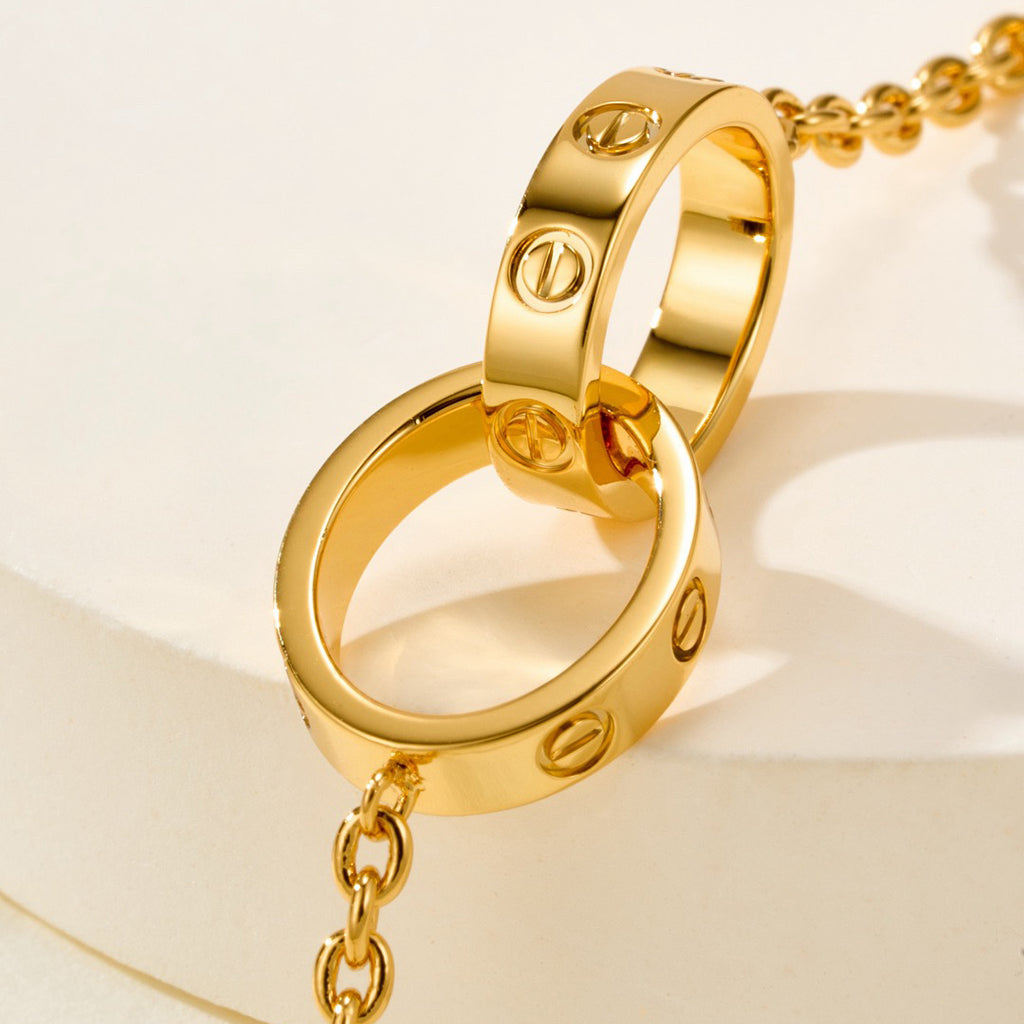 [Rose Tomorrow]LOVE BRACELET DOUBLE RING