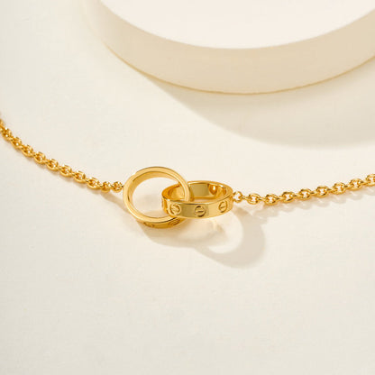 [Rose Tomorrow]LOVE BRACELET DOUBLE RING