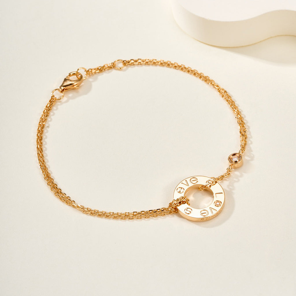 [Rose Tomorrow]LOVE BRACELET 2 DIAMOND