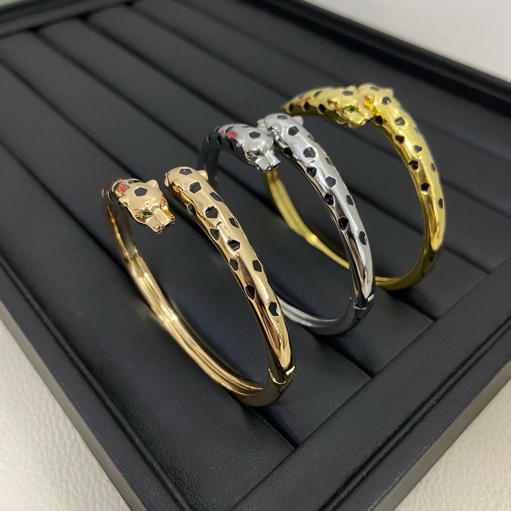 [Rose Tomorrow]PANTHERE DOUBLE HEADED OPEN BRACELET