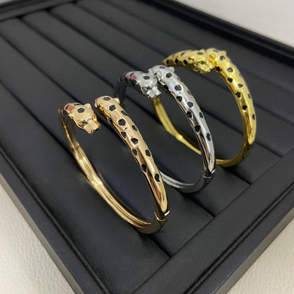 [Rose Tomorrow]PANTHERE DOUBLE HEADED OPEN BRACELET