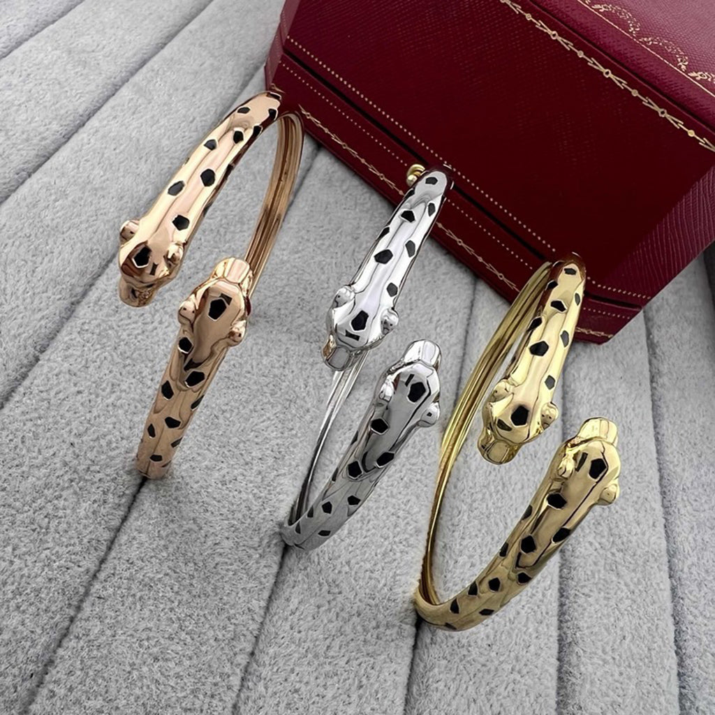 [Rose Tomorrow]PANTHERE DOUBLE HEADED OPEN BRACELET