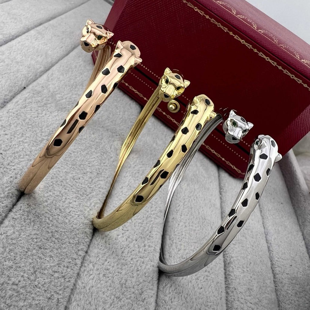 [Rose Tomorrow]PANTHERE DOUBLE HEADED OPEN BRACELET