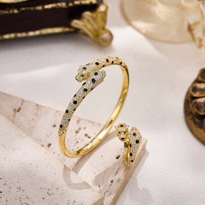 [Rose Tomorrow]PANTHERE DOUBLE HEADED FULL DIAMOND  RING