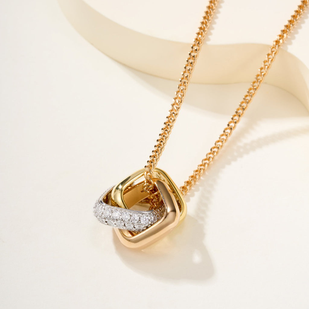 [Rose Tomorrow]TRINITY CUSHION NECKLACE COLLECTION
