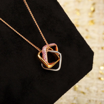 [Rose Tomorrow]TRINITY CUSHION NECKLACE COLLECTION