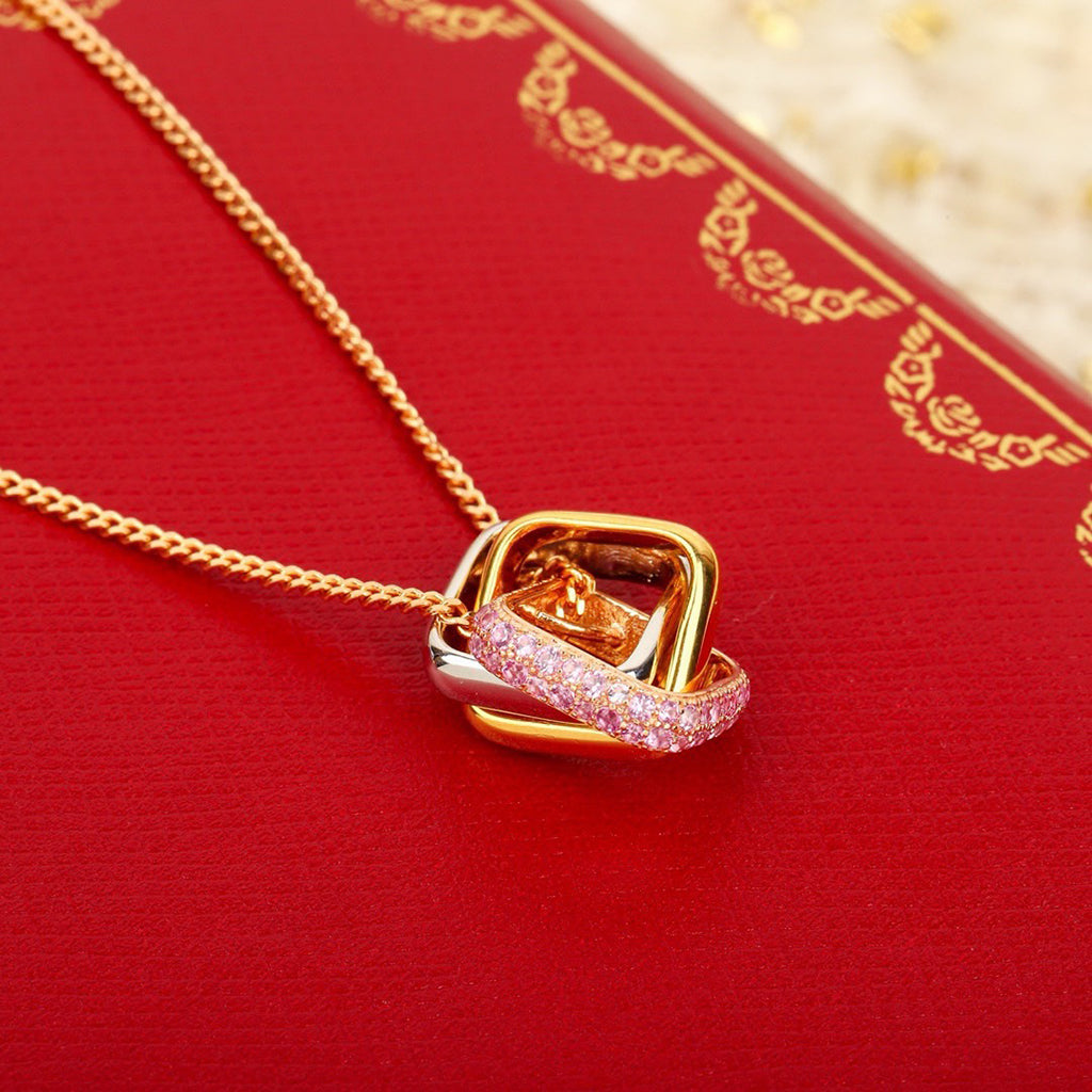 [Rose Tomorrow]TRINITY CUSHION NECKLACE COLLECTION
