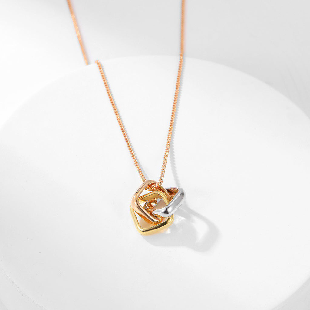 [Rose Tomorrow]TRINITY CUSHION NECKLACE COLLECTION