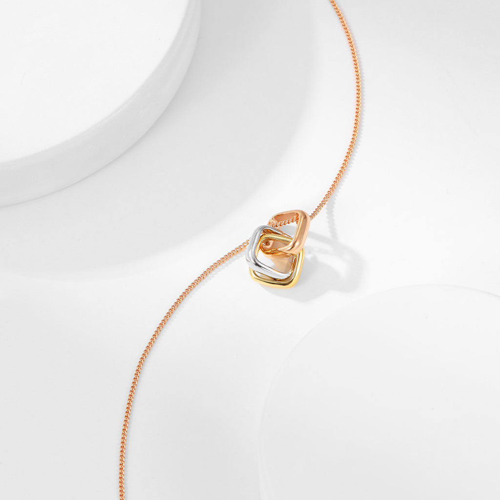 [Rose Tomorrow]TRINITY CUSHION NECKLACE COLLECTION