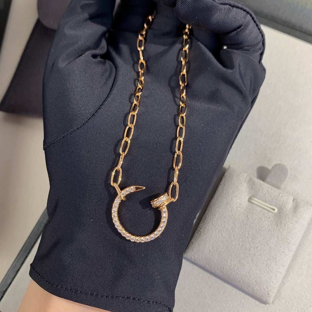 [Rose Tomorrow]JUSTE NECKLACE FULL DIAMONDS