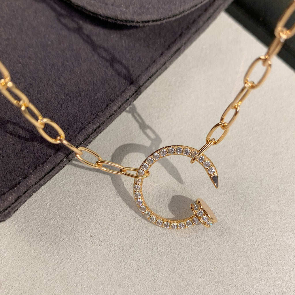 [Rose Tomorrow]JUSTE NECKLACE FULL DIAMONDS