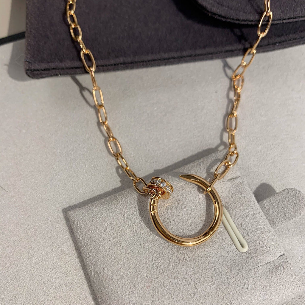 [Rose Tomorrow]JUSTE NECKLACE FULL DIAMONDS
