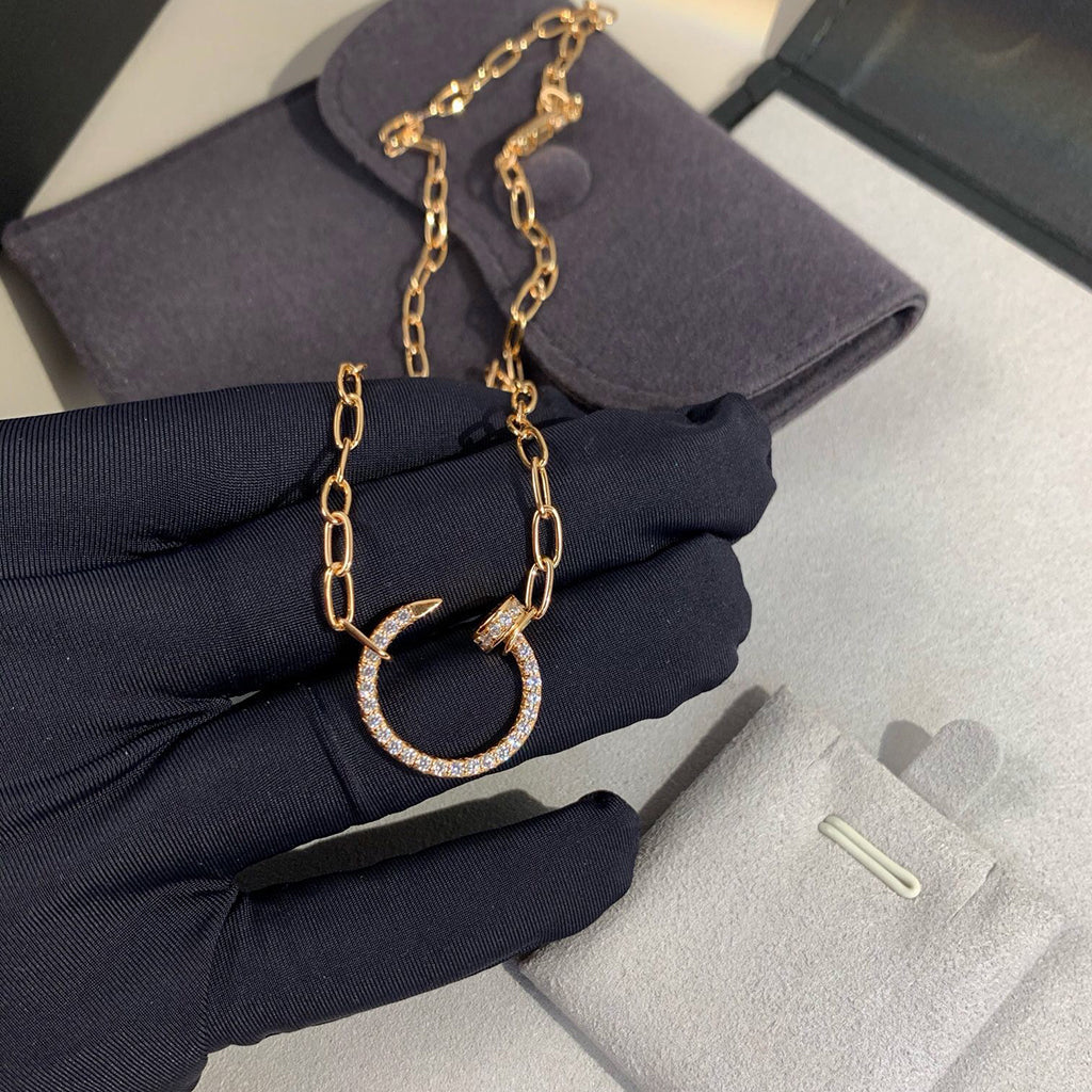 [Rose Tomorrow]JUSTE NECKLACE FULL DIAMONDS