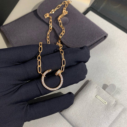 [Rose Tomorrow]JUSTE NECKLACE FULL DIAMONDS