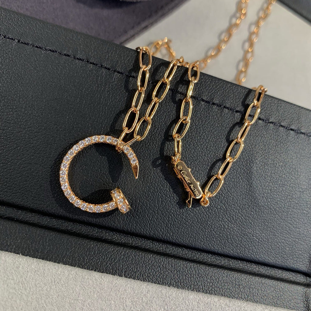 [Rose Tomorrow]JUSTE NECKLACE FULL DIAMONDS