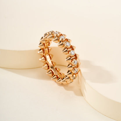 [Rose Tomorrow]CLASH 6.8MM DIAMOND MEDIUM RING