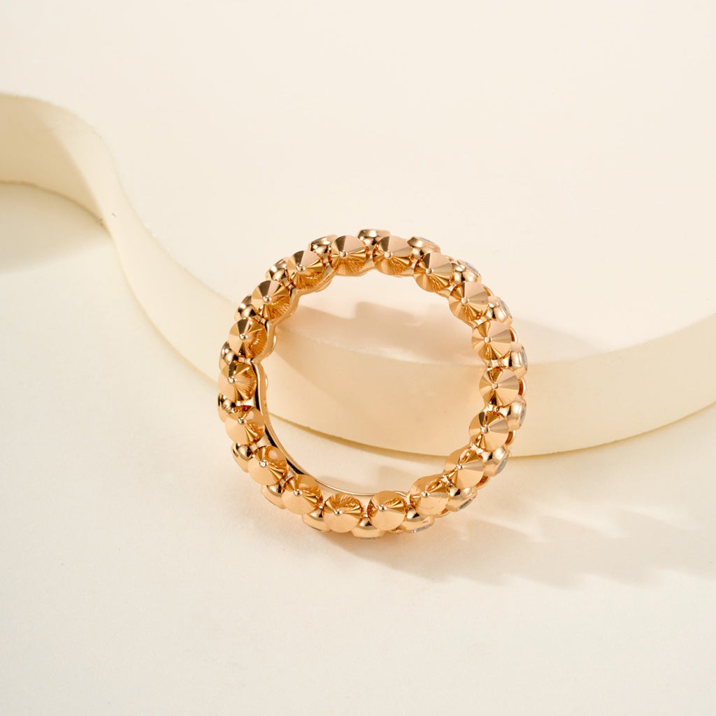 [Rose Tomorrow]CLASH 6.8MM DIAMOND MEDIUM RING