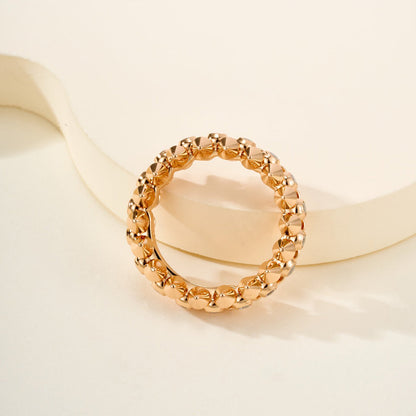 [Rose Tomorrow]CLASH 6.8MM DIAMOND MEDIUM RING
