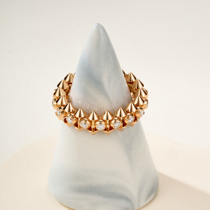 [Rose Tomorrow]CLASH 6.8MM DIAMOND MEDIUM RING