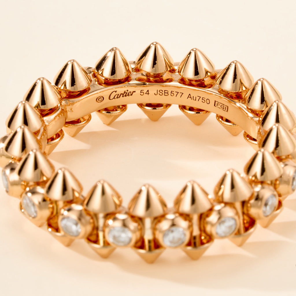[Rose Tomorrow]CLASH 6.8MM DIAMOND MEDIUM RING