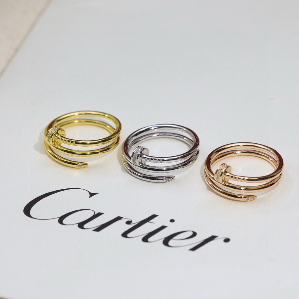 [Rose Tomorrow]JUSTE RING 4.8MM HALF DIAMOND